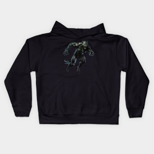 The Savage Stroll: A Panther's Unique Stride Kids Hoodie